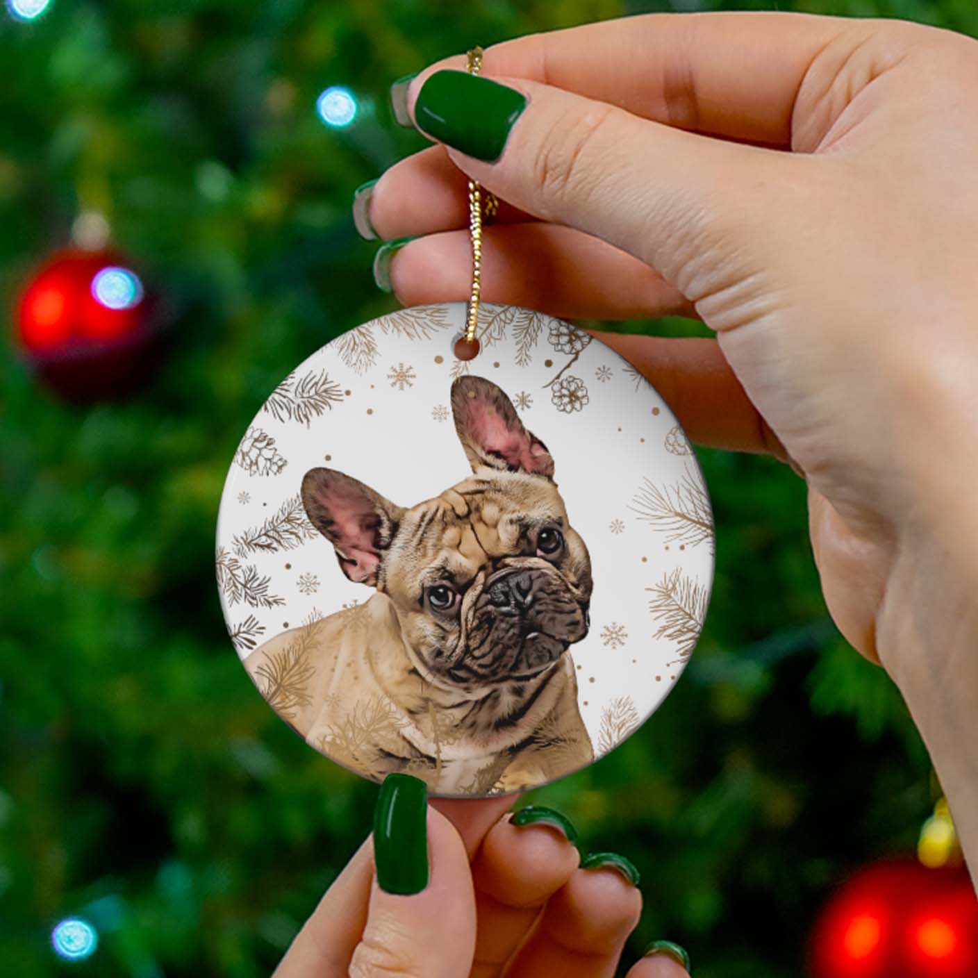 Personalized Pet Wintry Ornament – PoochPrints